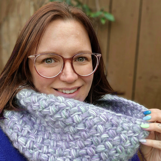 Chunky Puff Stitch - Cowl