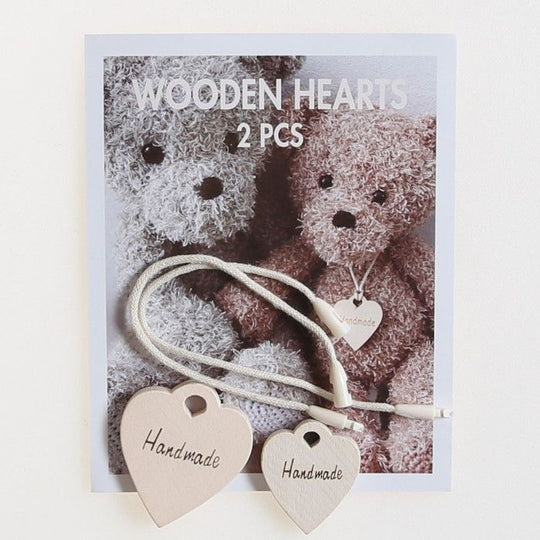 Wooden Hearts - 2 Pcs. - Hobbii
