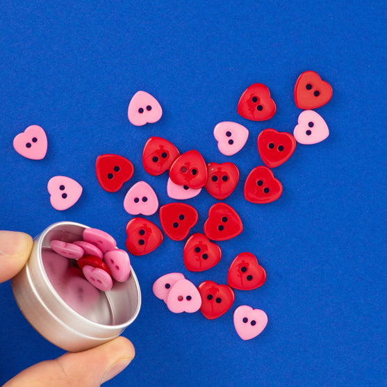 Boutons cœur - 30 pièces. - Hobbii
3