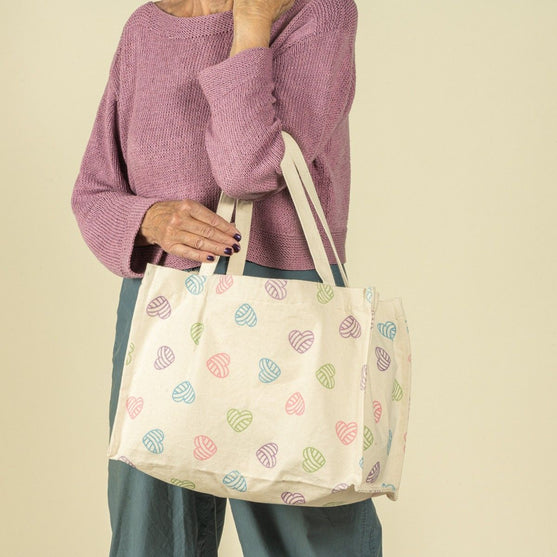 Sac de courses en toile avec fermeture à lacets - Hobbii
4