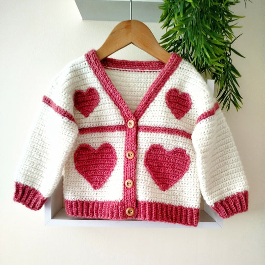 Sweet Heart - Children’s Cardigan