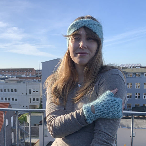 Soft Twist - Bandeau et mitaines
3