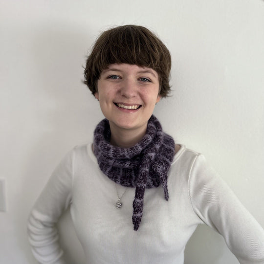 Frosted Violets - Shawlette