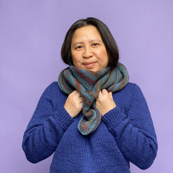 Jasmin - Tunisian Crochet Shawl
4