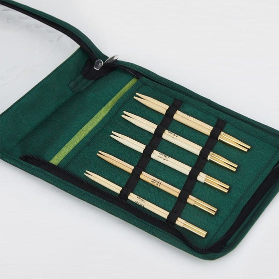 Set aiguilles circulaires interchangeables Bamboo - Débutant - KnitPro
2