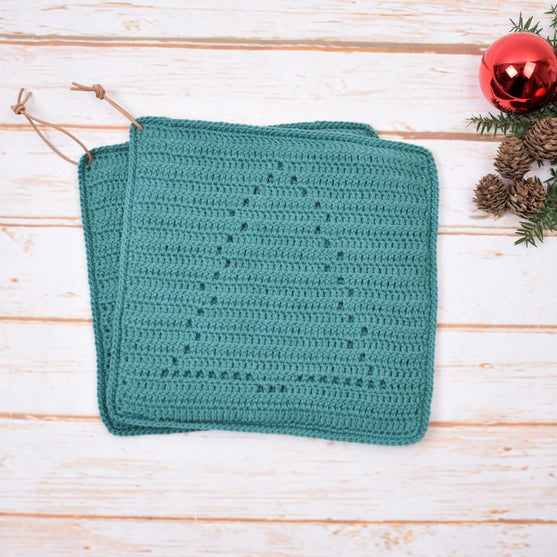 Potholders - Christmas tree
2