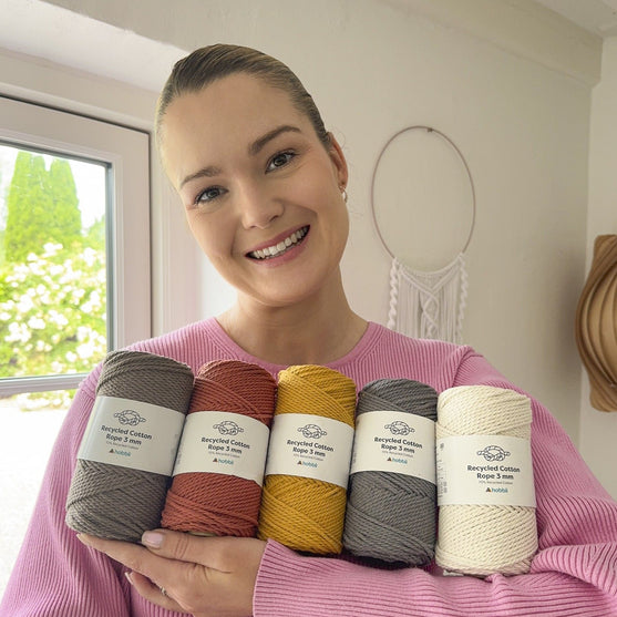Recycled Cotton Rope (3 mm - 0.11 in) - Hobbii
4