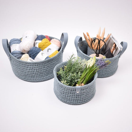 MyRoom – Round Basket with Leather base
2