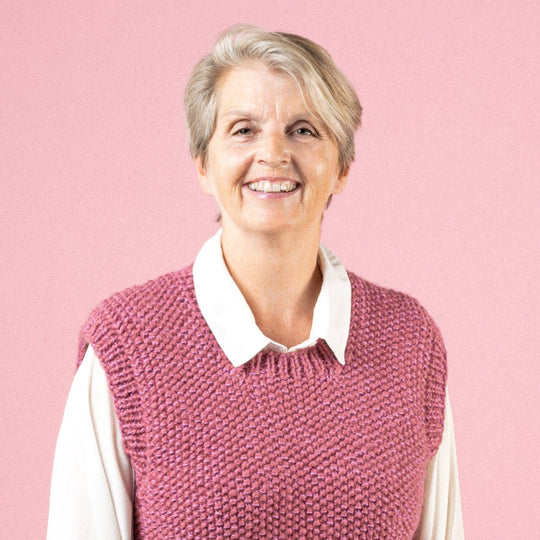 Renee - Pullunder im Perlmuster - Pink Collection