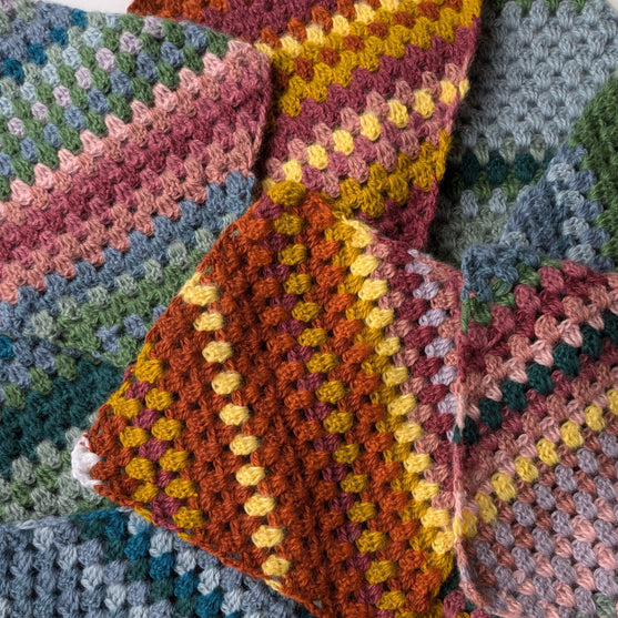 Rainbow Stripes - Temperature Blanket
4