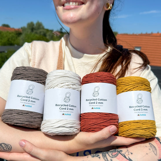 Recycled Cotton Cord (2 mm - 0.7 in) - Hobbii
2