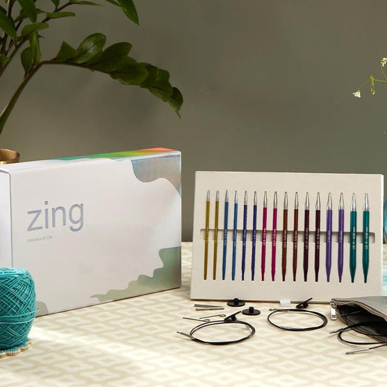 Set d'aiguilles circulaires interchangeables Zing - Melodies of Life - KnitPro
4