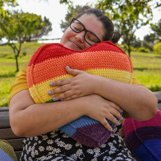

Rainbow Pride - Heart Pillow
3