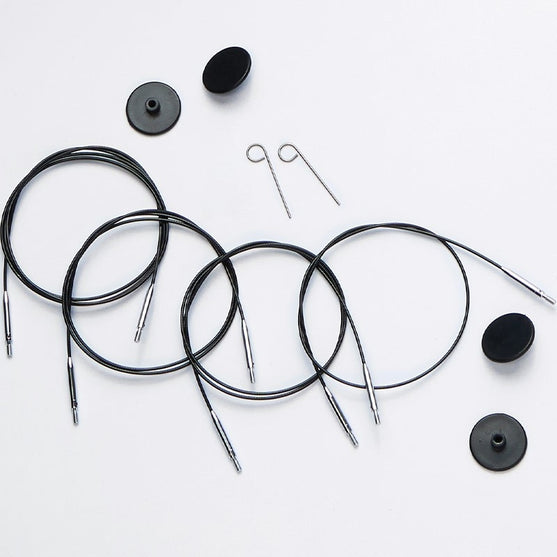 

Swivel Cable for Interchangeable Circular Needles  - Black - KnitPro
1