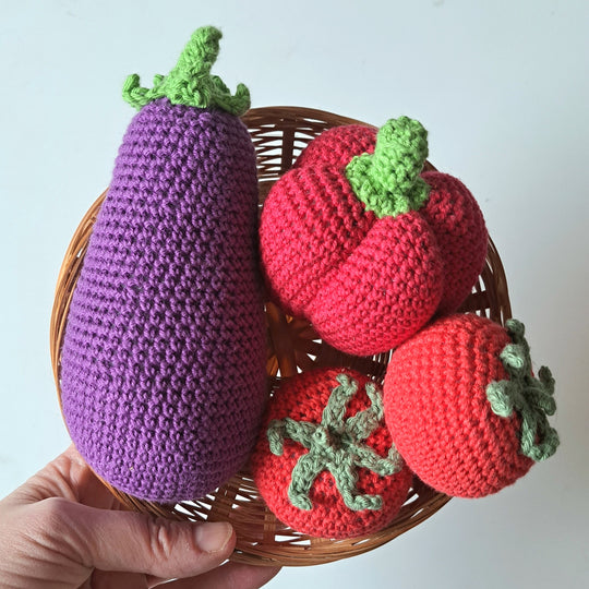 Vegetables - Tomato, eggplant and bell pepper