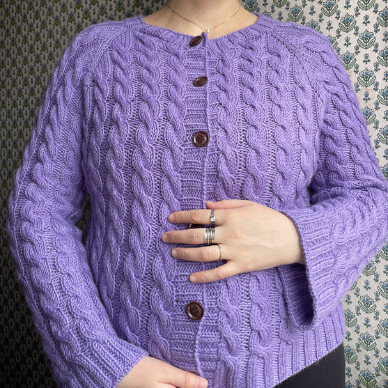 

Easy Cable Cardigan -  Vest
1