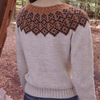 

Sweater with patterned yoke
3