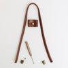 

Bucket Bag with PU Leather Bottom
4