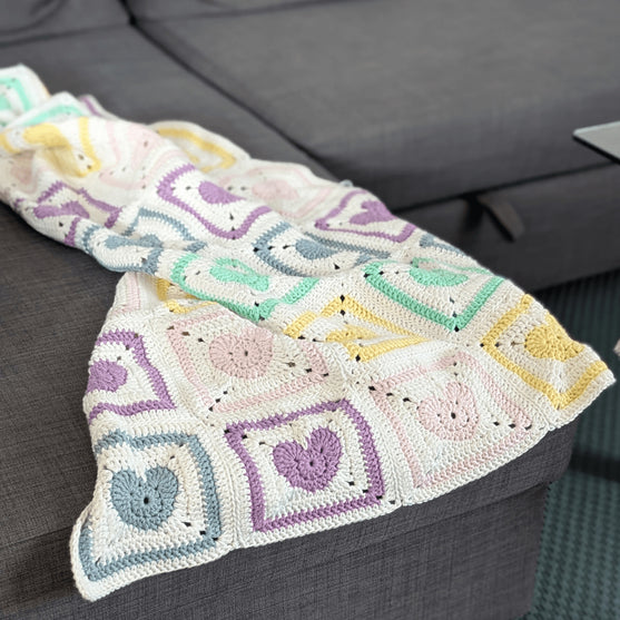 

Rainbow Hearts - Baby Blanket
3