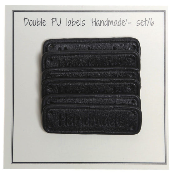 

Étiquettes cuir en polyuréthane "Handmade" 5 x 1,5 cm - Go Handmade
3