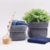 

Knitted Square Basket in 2 sizes
2