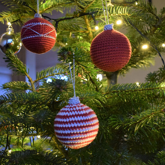 Crocheted Christmas Balls - Large