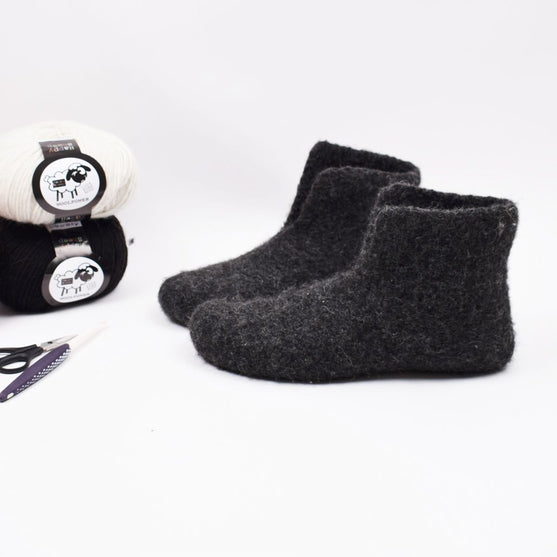 

Felted Slippers - Crochet
2