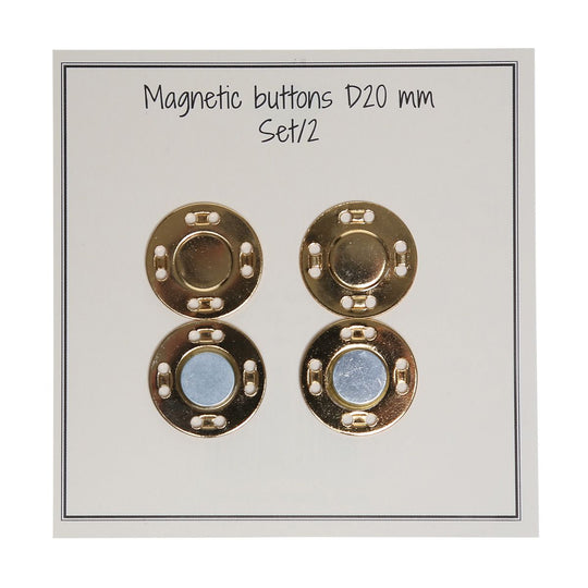 Boutons magnétiques - 20 mm - Go Handmade