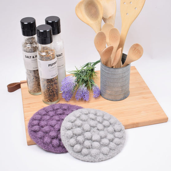 

Felted Trivet with Bubbles
1
