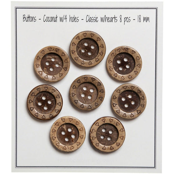 

Boutons coco - Coeurs - Go Handmade
1