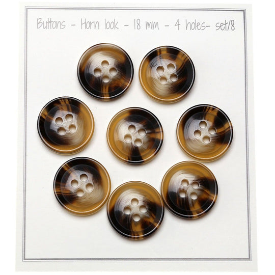 Horn (Look) Buttons - Go Handmade