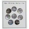 

Buttons - Mother-of-pearl - Black - Go Handmade
1