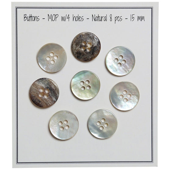 

Boutons de nacre - Naturel - Go Handmade
1