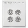 

Glitzerknöpfe - Kleine Steine - Silber - 4 Stk. - Go Handmade
2