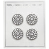 

Glitzerknöpfe - Kleine Steine - Silber - 4 Stk. - Go Handmade
3