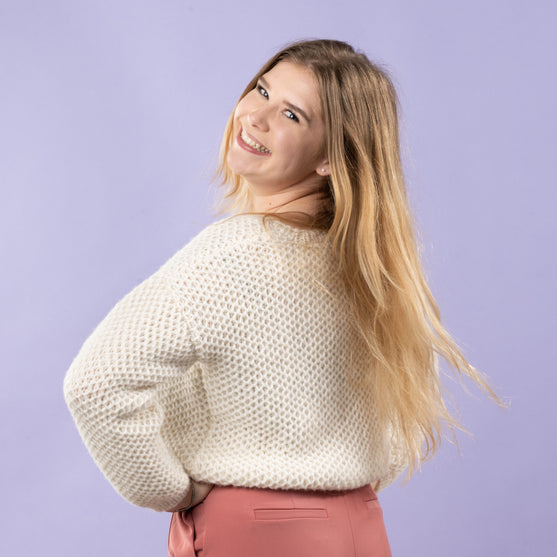 

Sif - Sweater in honeycomb brioche stitch
2