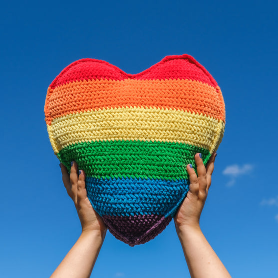 

Rainbow Pride - Heart Pillow
4