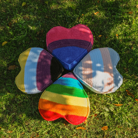 

Non-Binary Pride - Heart Pillow
3