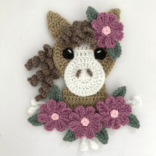 Floral Horse Head - Applique