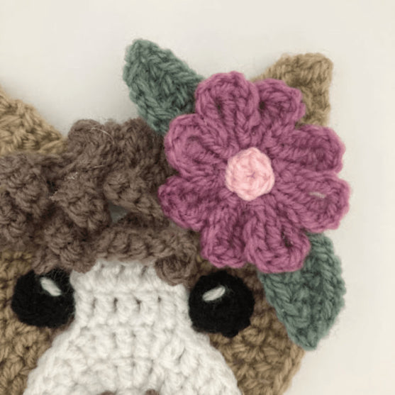 

Floral Horse Head - Applique
4