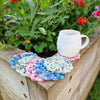 

Silk Print Flower - Coasters
1