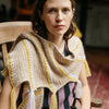 

Calendula Shawl - Wrap with Bobbles and Fringe
2