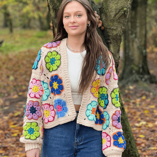 Frieda African Flower - Cardigan