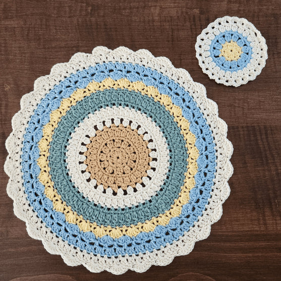 

Spring Mandala - Placemat and Coaster Set
2