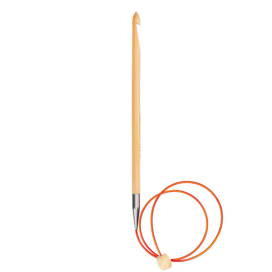 

Bamboo Tunisian Crochet Hook with Wire - 50 cm (20 in) - Hobbii
1