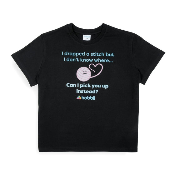 

Dropped A Stitch T-shirt - Yarniis (Limited Edition) - Hobbii
1