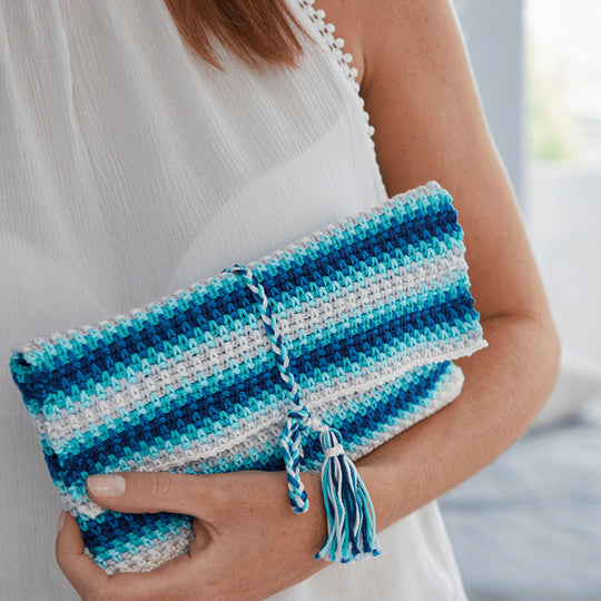Beach Bar Clutch Stripes