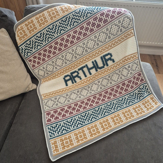 

Lullaby Name Mosaic - Personalized Baby Blanket
2