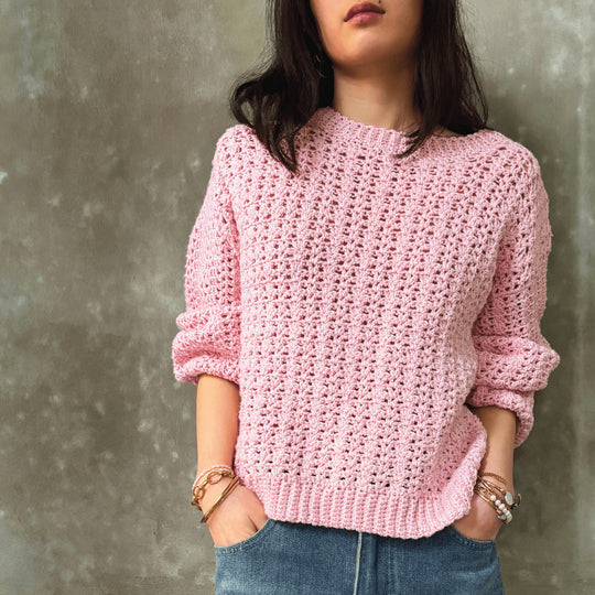 Everyday Happy Pink Sweater