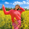 

Martha Silk - Blouse with lace pattern
1